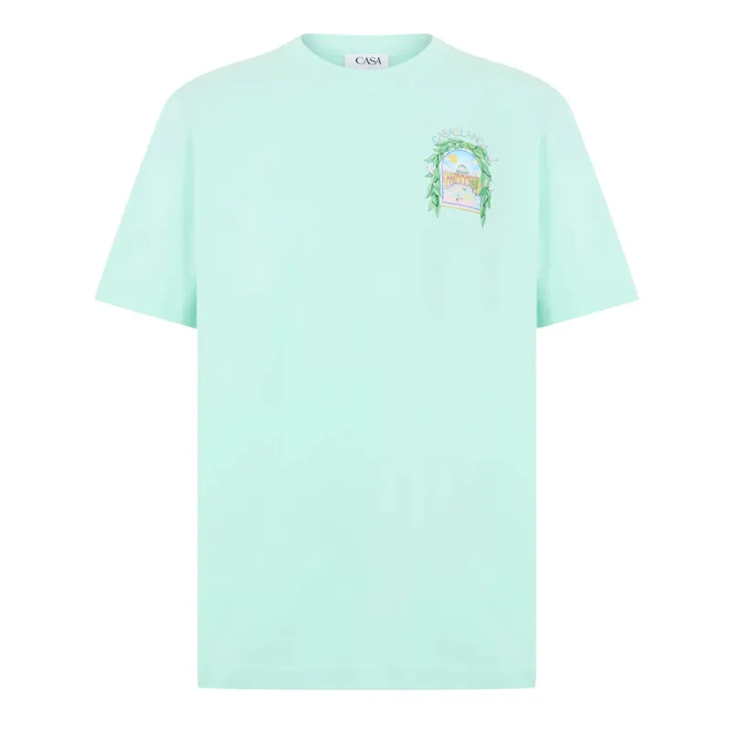Casablanca Larche Tennis T Shirt Mint made by Casablanca