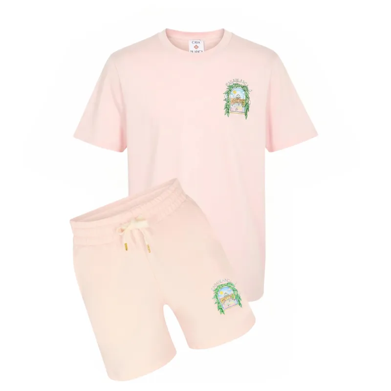 Casablanca L'Arche Shorts Set Pink sold by Klay UK