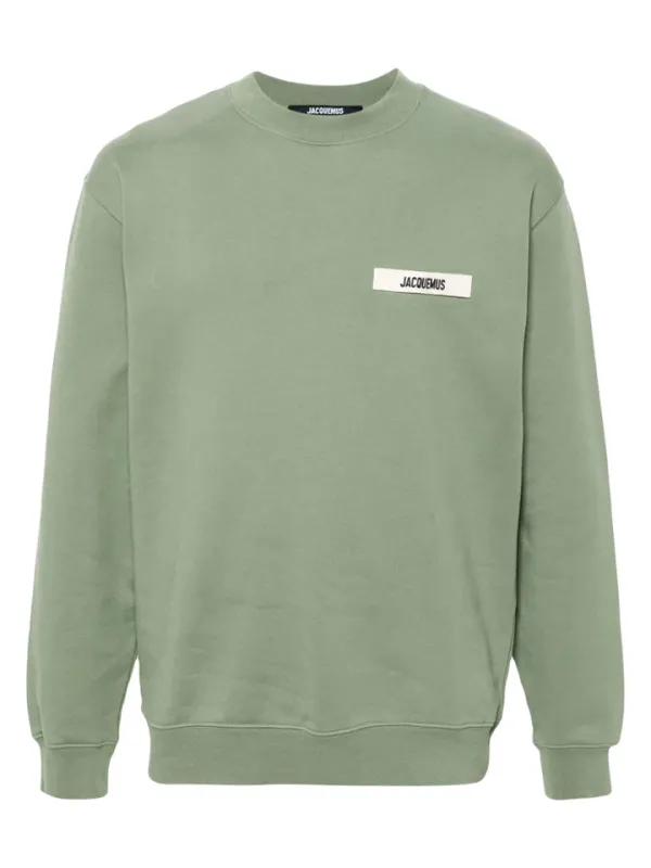Jacquemus The Gros Grain Logo Sweatshirt Olive made by Jacquemus