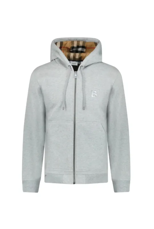 Burberry Check Zip Hoodie Grey sold by Klay UK