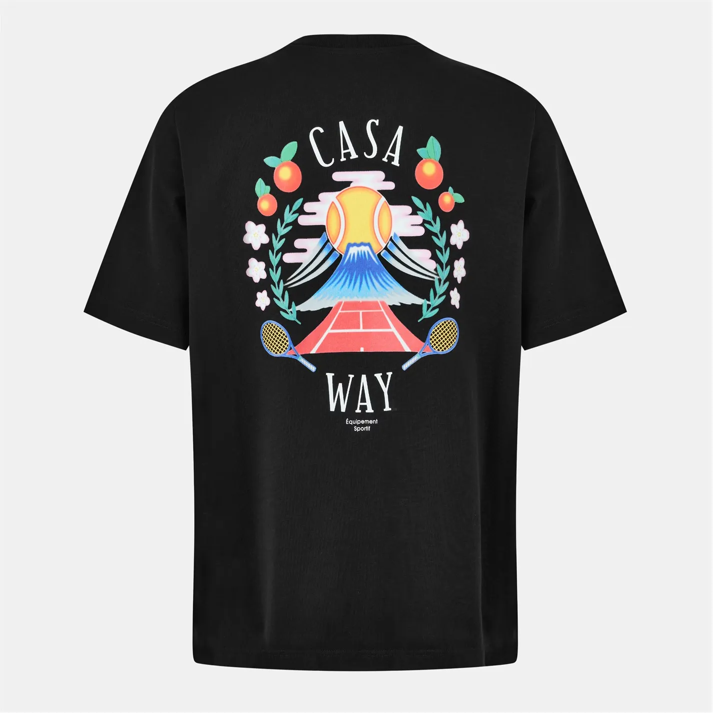 CASABLANCA Way Mountain T-Shirt Black sold by Klay UK