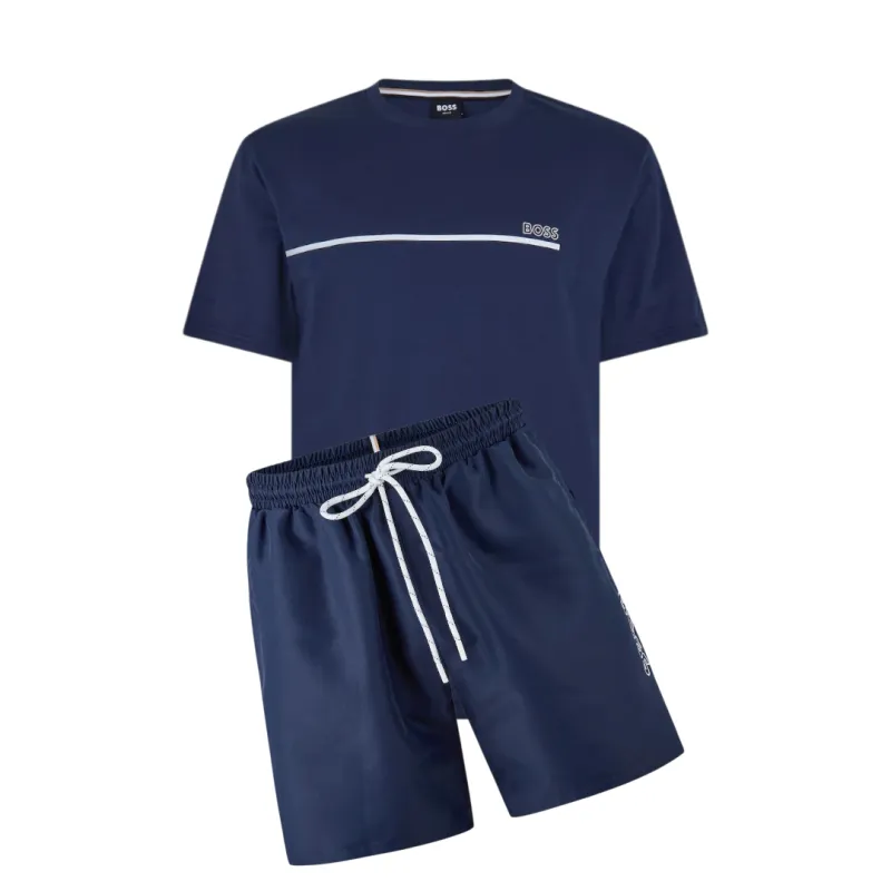 Hugo Boss Storm Shorts Set Navy made by Hugo Boss