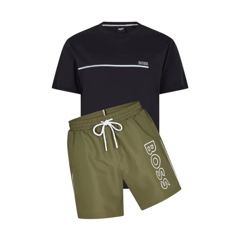 Hugo Boss Storm Shorts Set Khaki/Black made by Hugo Boss