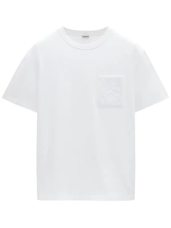 LOEWE Pocket Anagram Relaxed T-Shirt White made by Loewe