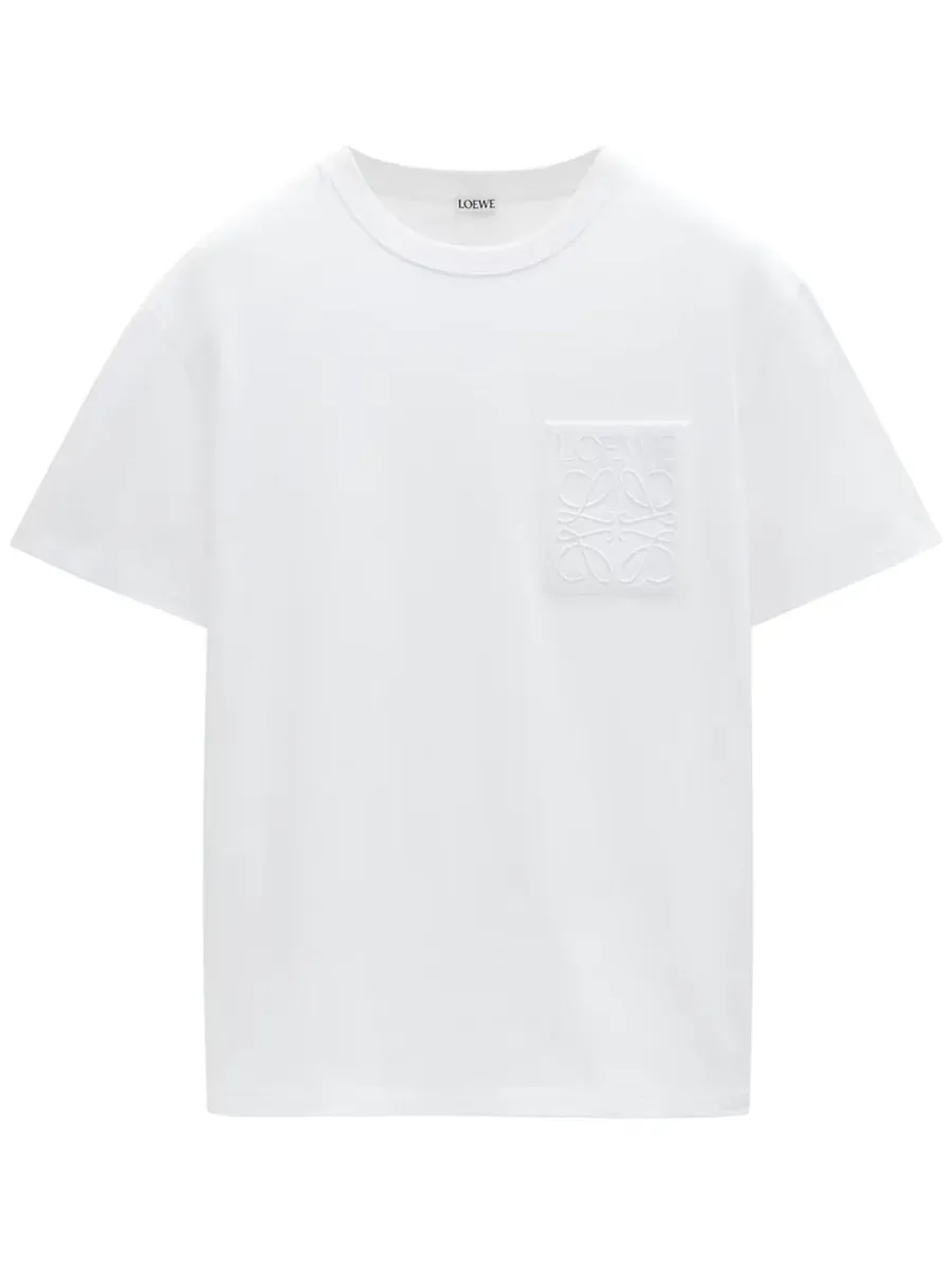 LOEWE Pocket Anagram Relaxed T-Shirt White sold by Klay UK