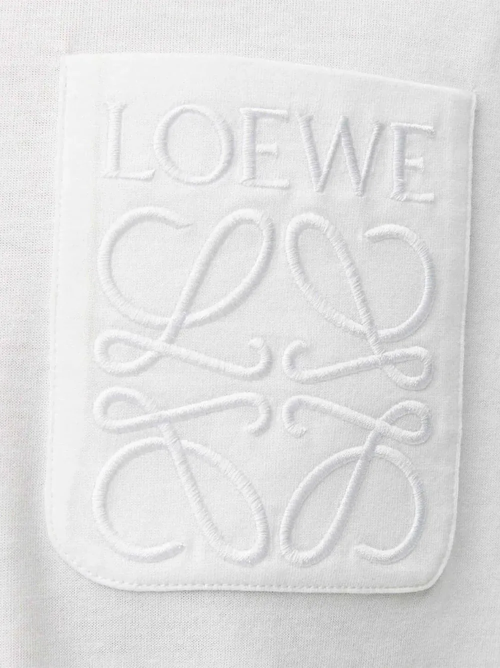 LOEWE Pocket Anagram Relaxed T-Shirt White sold by Klay UK product image thumbnail 3