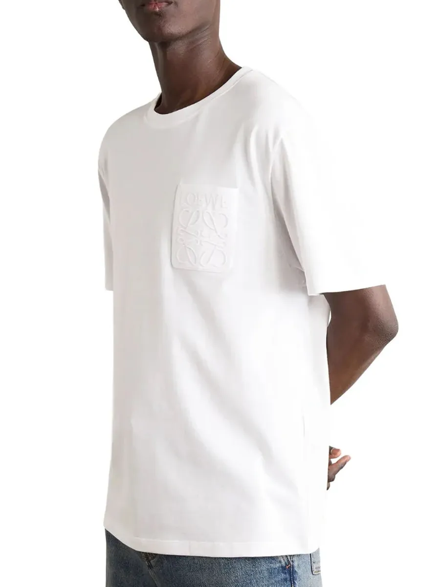LOEWE Pocket Anagram Relaxed T-Shirt White sold by Klay UK product image thumbnail 2