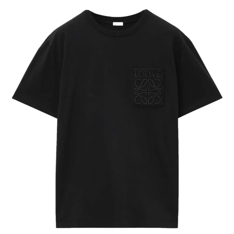 LOEWE Pocket Anagram Relaxed T-Shirt Black made by Loewe