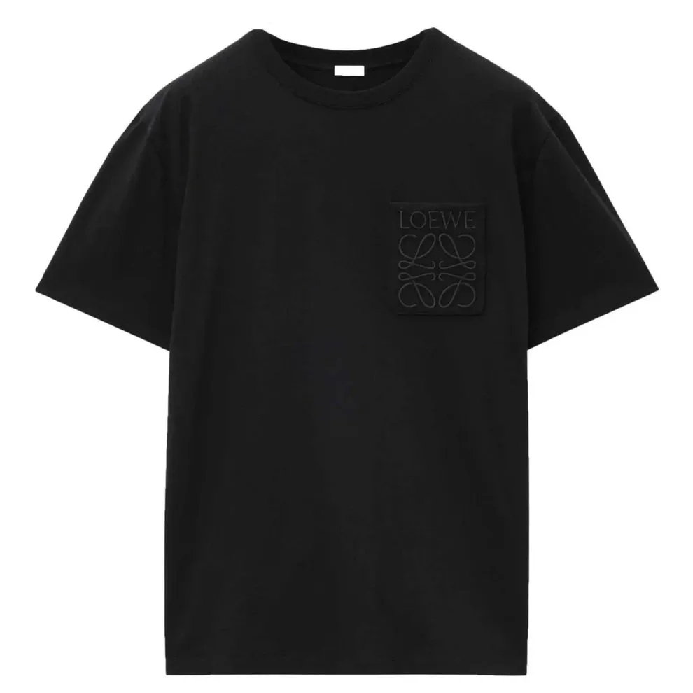LOEWE Pocket Anagram Relaxed T-Shirt Black sold by Klay UK