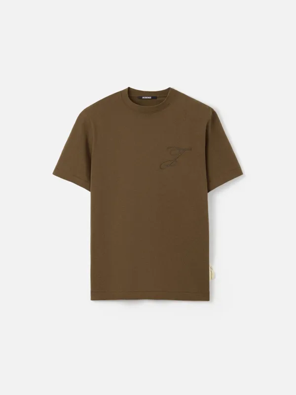 Jacquemus The Logo T Shirt Khaki made by Jacquemus