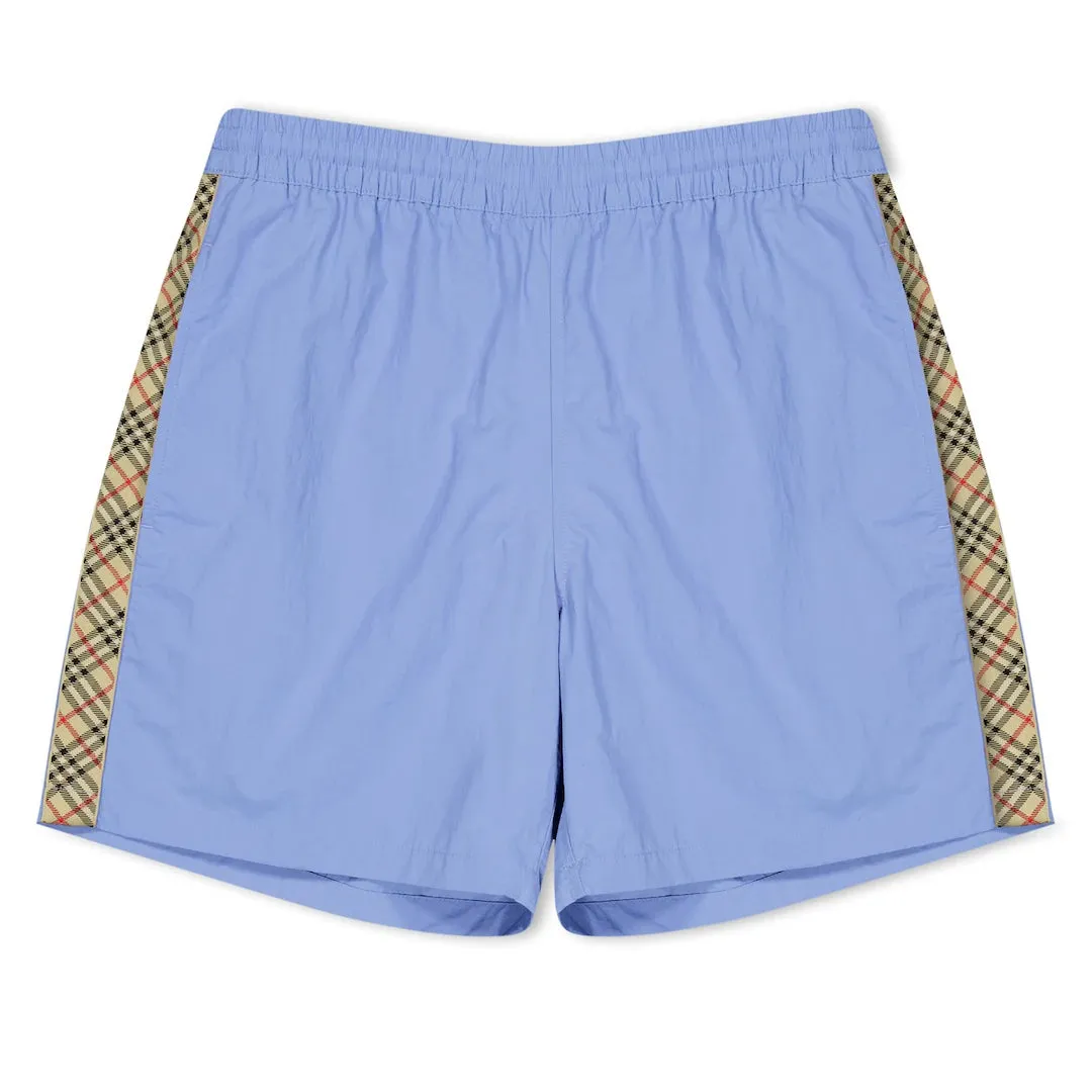 Burberry Check Stripe Swim Shorts Sky sold by Klay UK