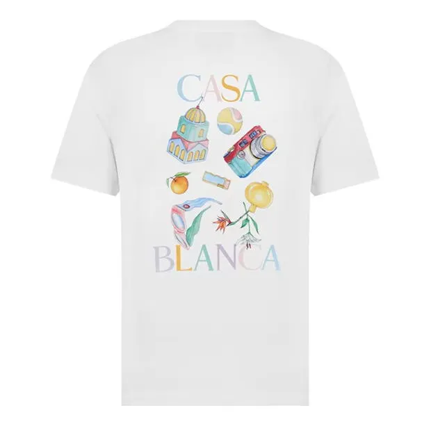 Casablanca Objects T Shirt White sold by Klay UK product image thumbnail 2