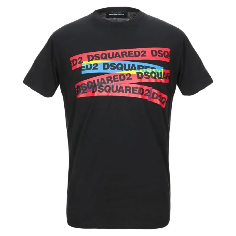 DSquared2 Tape T-Shirt Black sold by Klay UK