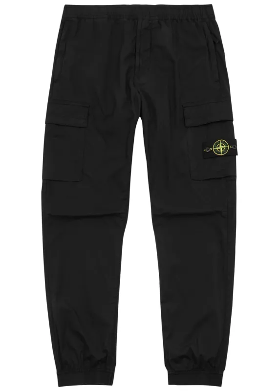 Stone Island Stretch Cargo Pants LW Black sold by Klay UK