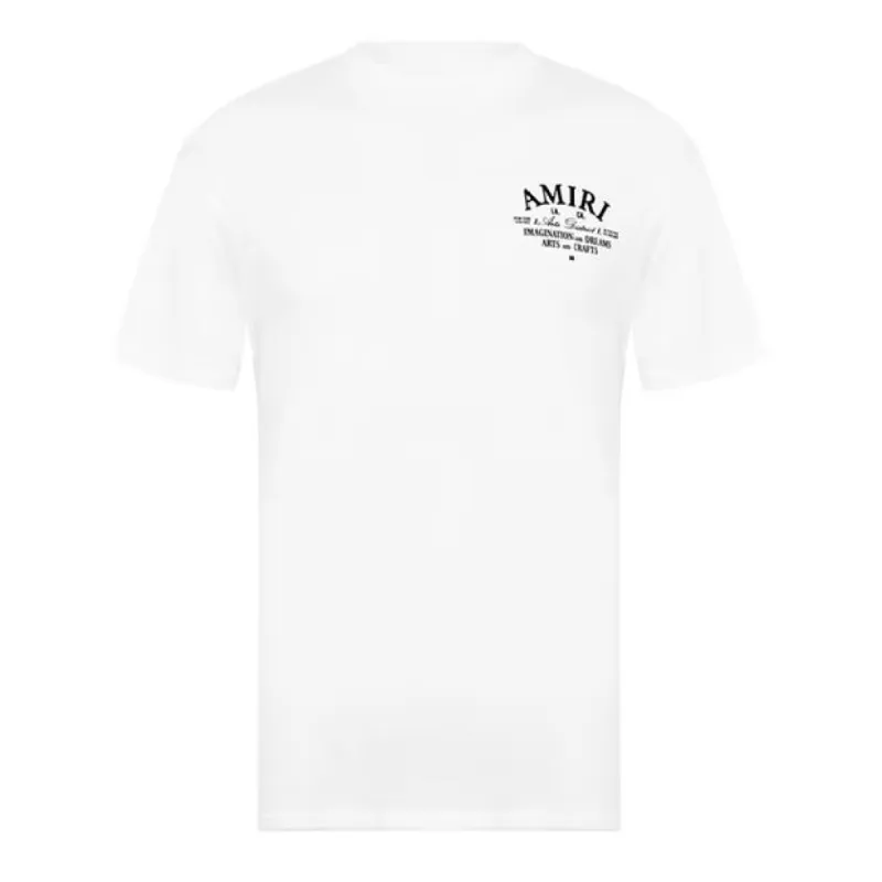 Amiri Art Logo T Shirt White sold by Klay UK