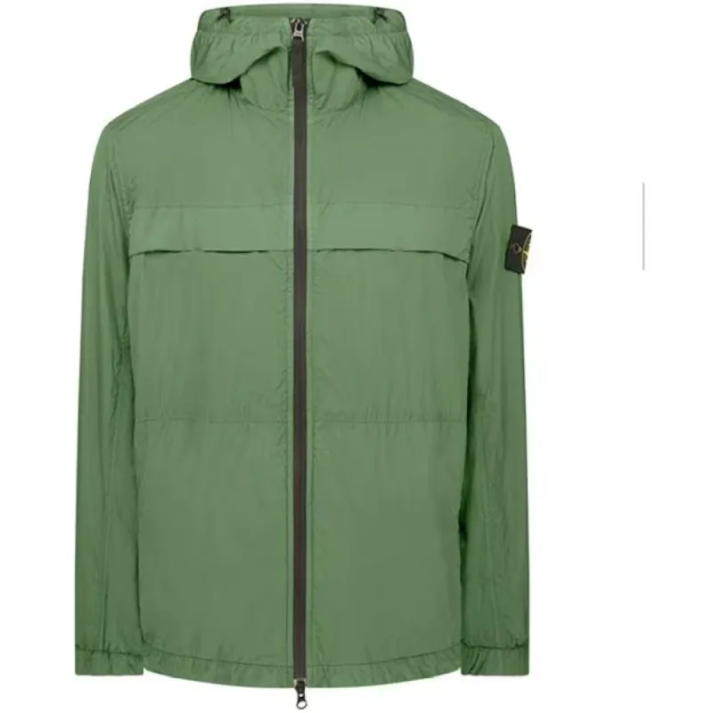 Stone Island Crinkle Rep Hooded Jacket Green sold by Klay UK