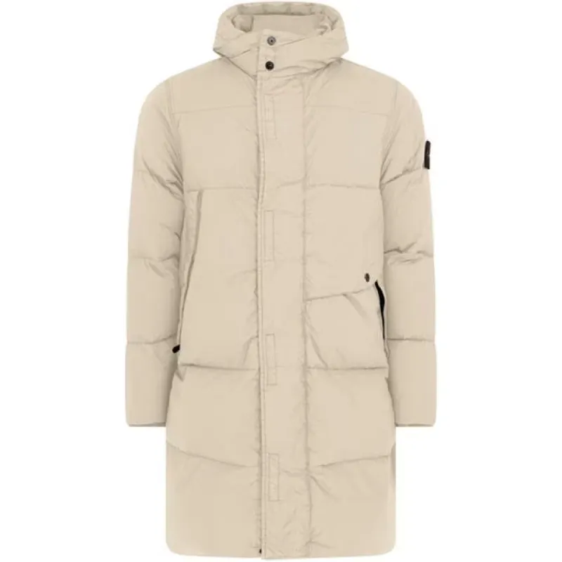 Stone Island Crinkle Reps Long Down Jacket Beige sold by Klay UK