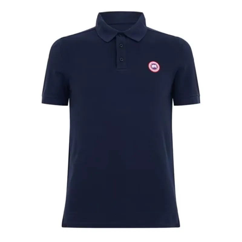 Canada Goose Logo Polo Navy sold by Klay UK
