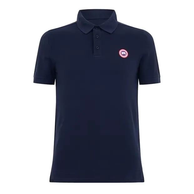Canada Goose Logo Polo Navy sold by Klay UK