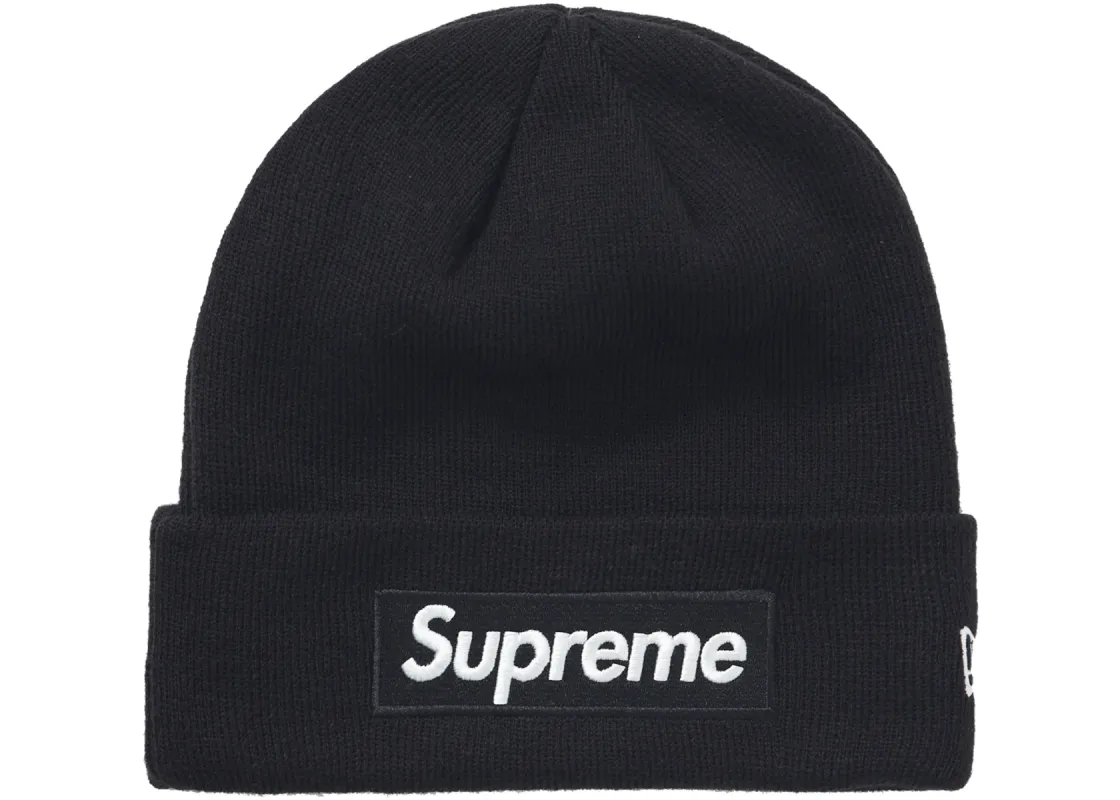 Supreme Box Logo Beanie Wool Hat Black sold by Klay UK