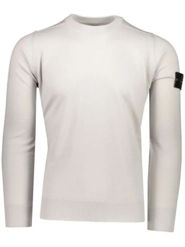 Stone Island Lightweight Wool Jumper White sold by Klay UK