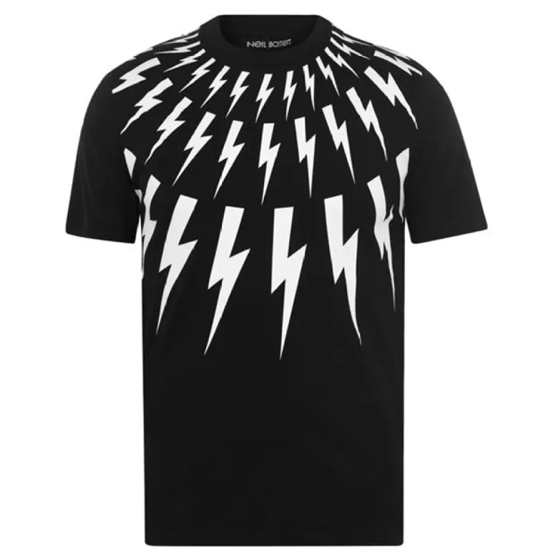 Neil Barrett Classic Lightning T-Shirt Black sold by Klay UK