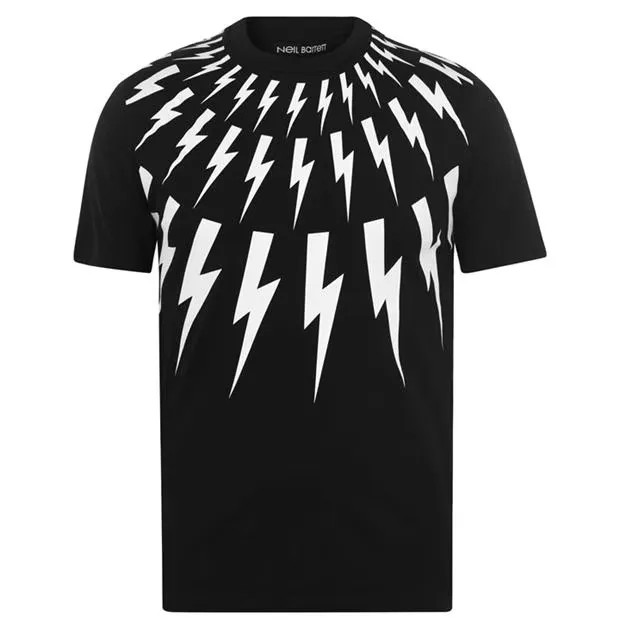Neil Barrett Classic Lightning T-Shirt Black sold by Klay UK