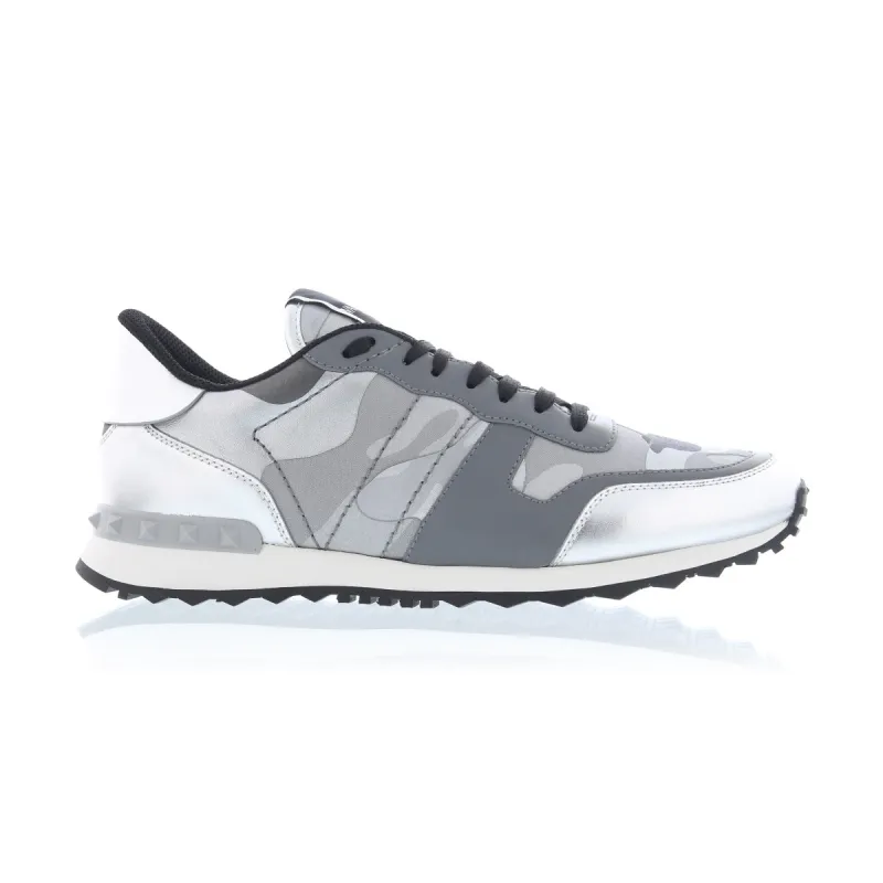 Valentino Cameo Rockrunner Trainers Silver made by Valentino
