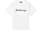Balenciaga Signature Logo T Shirt White sold by Klay UK