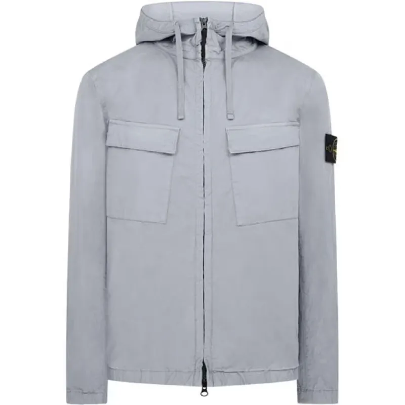Stone Island Hooded Overshirt Sky sold by Klay UK