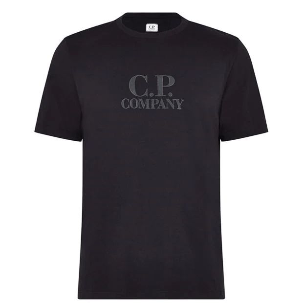 CP Company Tonal Logo T Shirt Black sold by Klay UK