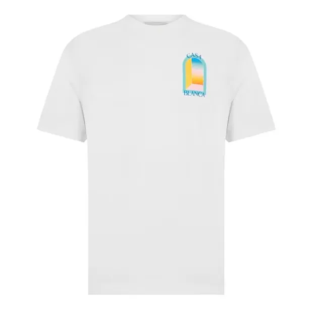 Casablanca New Mirror T Shirt White sold by Klay UK