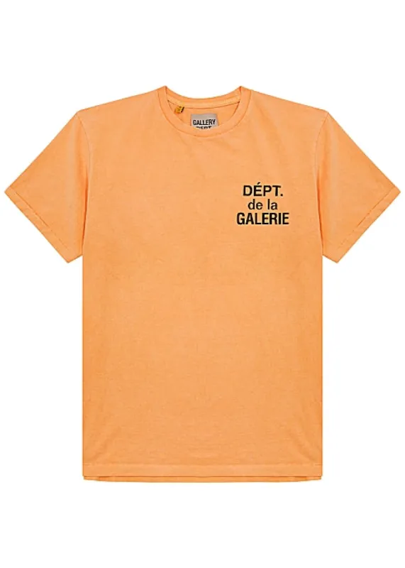 Gallery Dept French Logo T Shirt Orange sold by Klay UK
