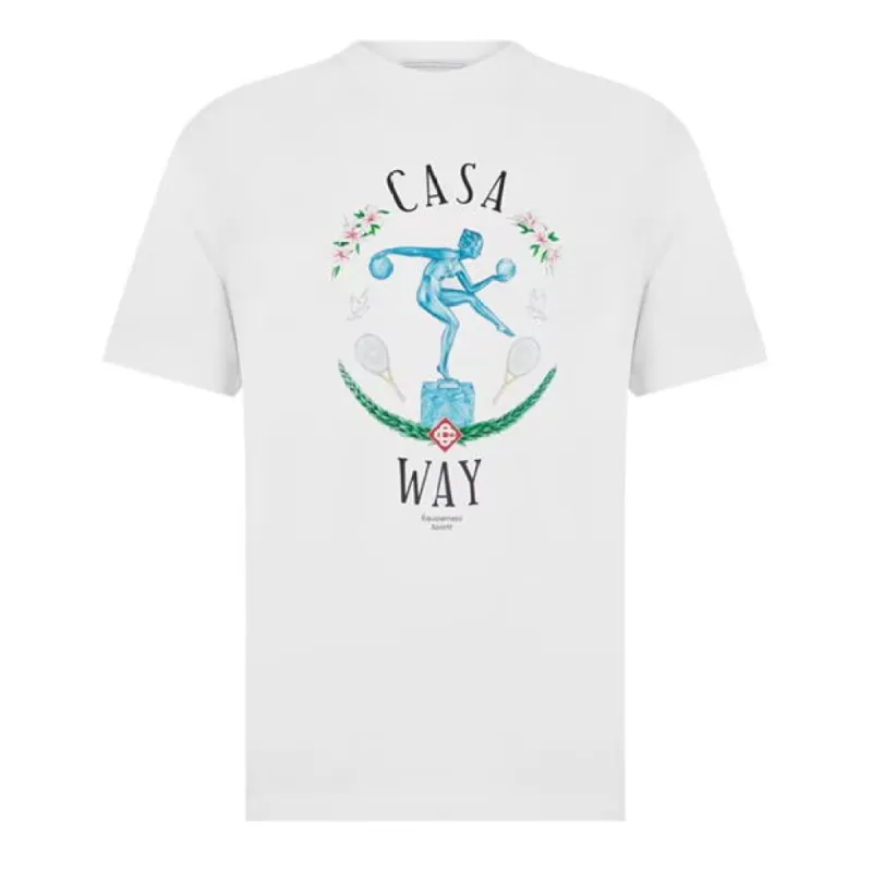 Casablanca New Casa Way T Shirt White sold by Klay UK