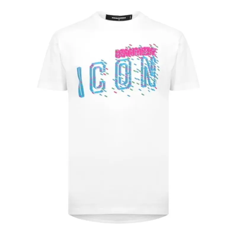 DSquared2 Icon Pixals T-Shirt White sold by Klay UK