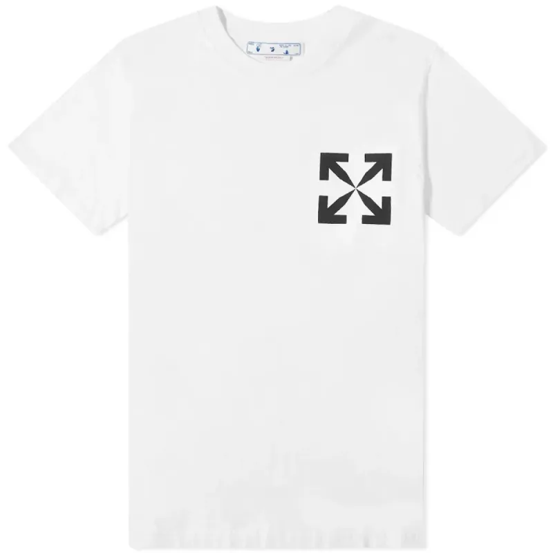 OFF WHITE Front logo T Shirt White sold by Klay UK