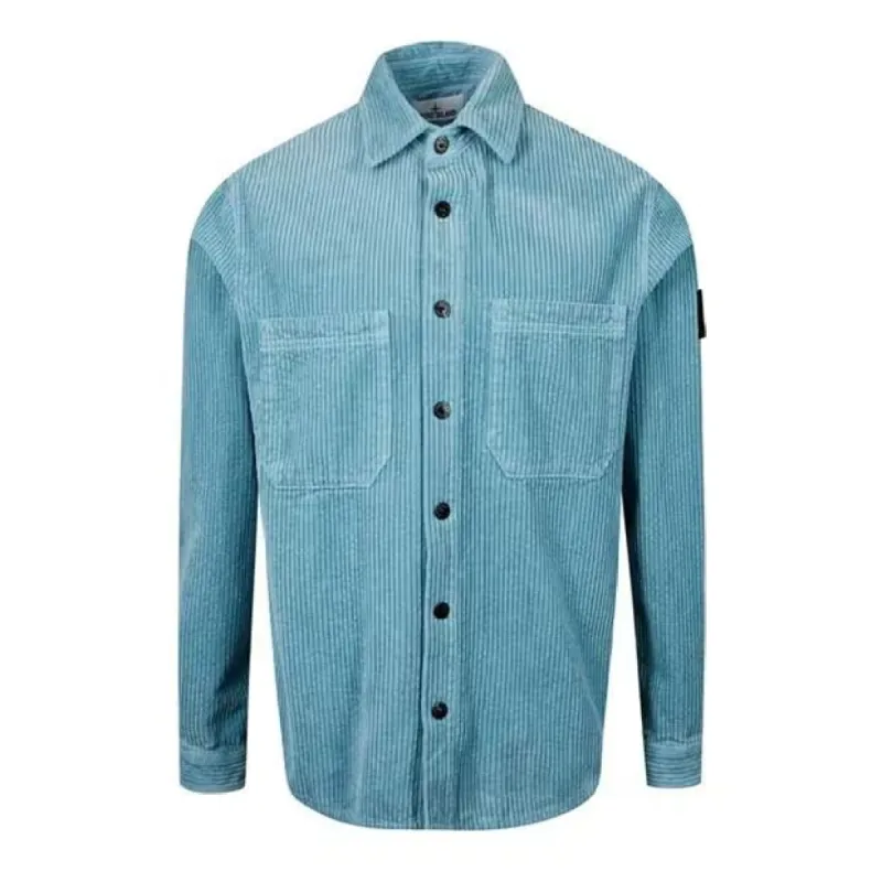 Stone Island Cord Overshirt Celo sold by Klay UK