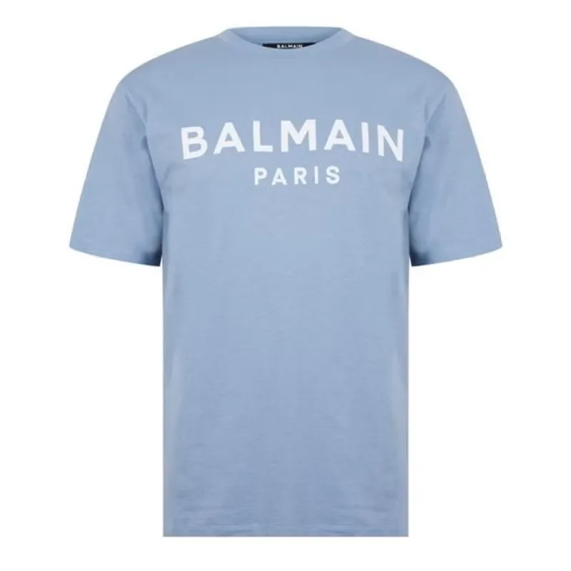 Balmain Logo T-Shirt Baby Blue sold by Klay UK
