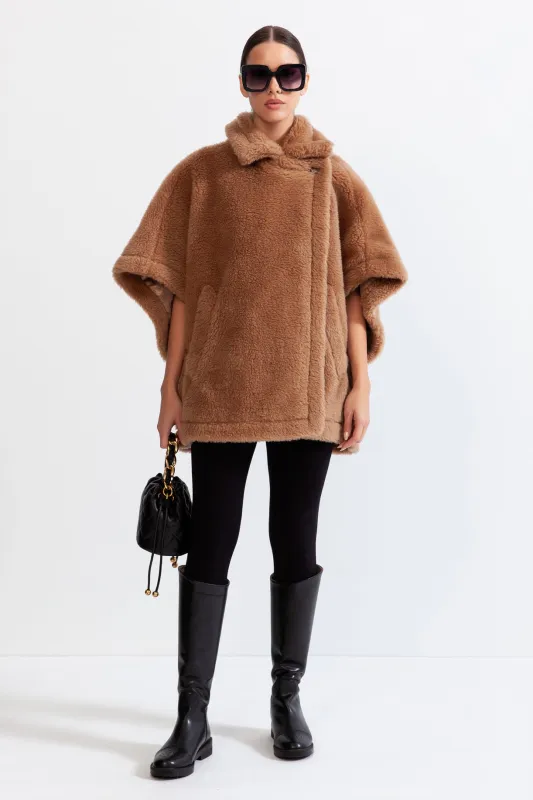 Teddy Bear Coat with Alpaca & Wool Blend - Brown made by Sierra darien