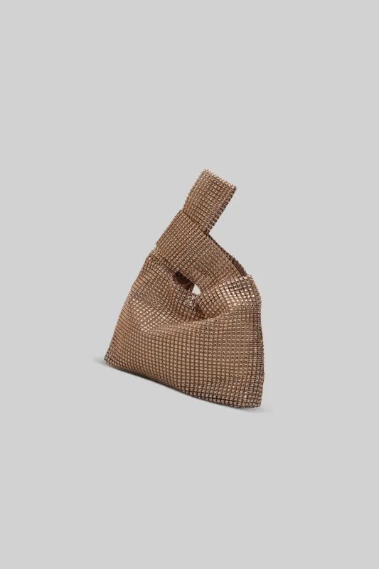 Rhinestone Hand Bag - Gold made by Sierra darien