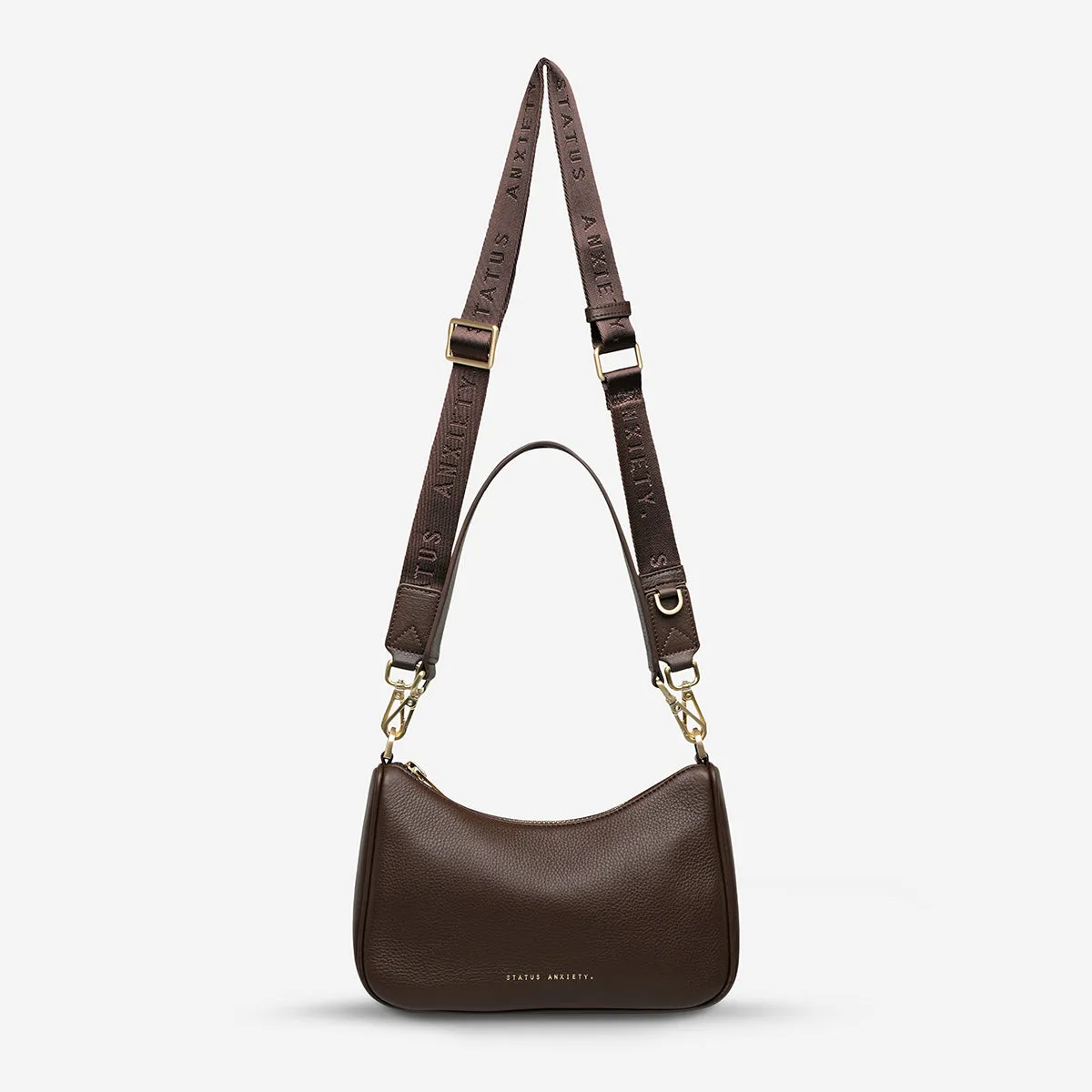 Look Both Ways Bag - Cocoa/Brushed Gold sold by Status Anxiety