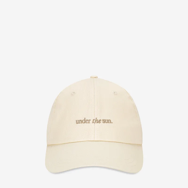 Under The Sun Cap - Cream sold by Status Anxiety