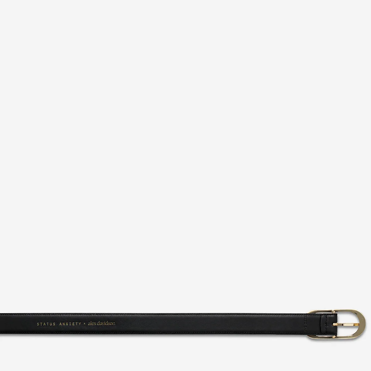 Final Loop Belt - Black Nappa/Gold sold by Status Anxiety product image thumbnail 5