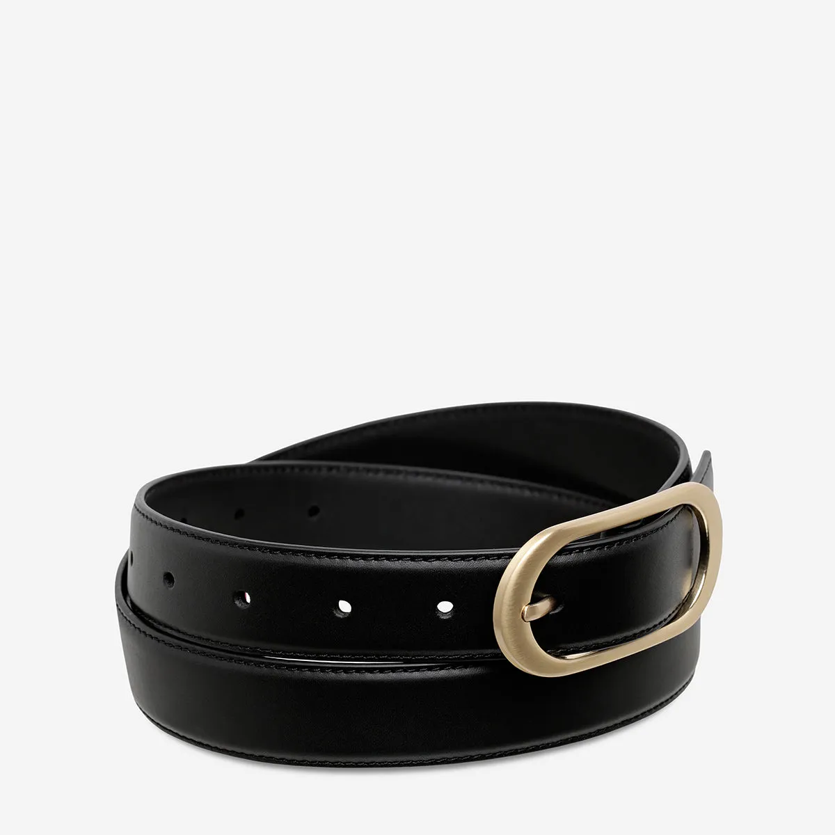 Final Loop Belt - Black Nappa/Gold sold by Status Anxiety product image thumbnail 2