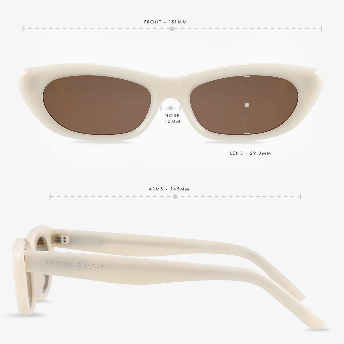 Sidelines Sunglasses - Bone sold by Status Anxiety product image thumbnail 5