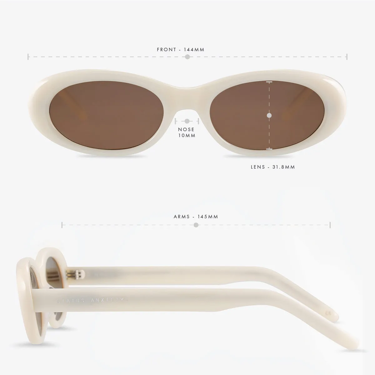 Dopamine Sunglasses - Bone sold by Status Anxiety product image thumbnail 5