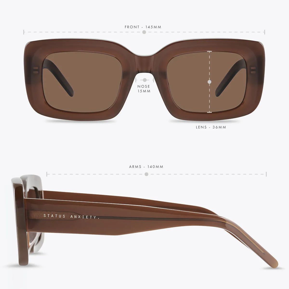 Unyielding Sunglasses - Brown sold by Status Anxiety product image thumbnail 5