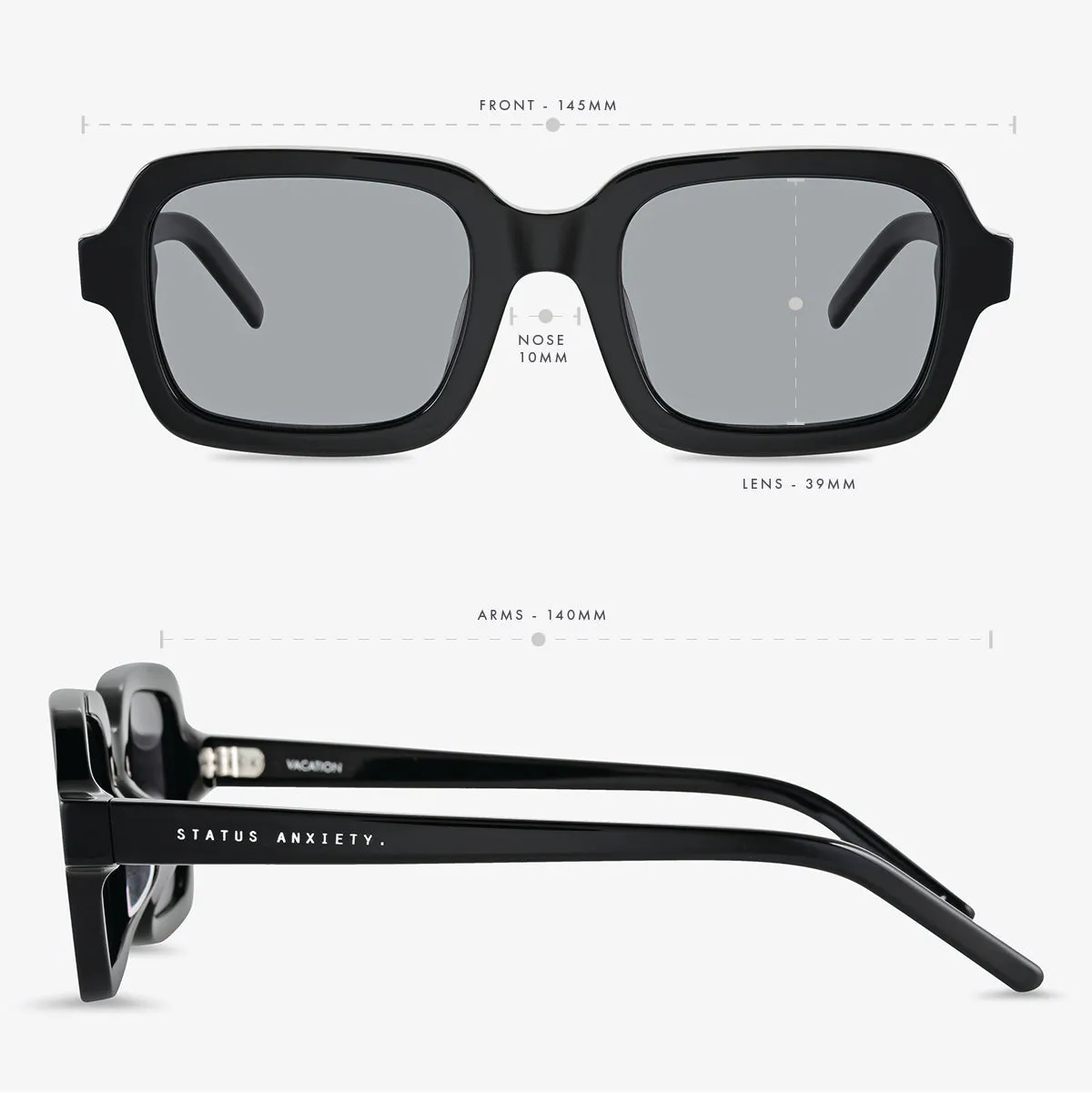 Vacation Sunglasses - Black sold by Status Anxiety product image thumbnail 5