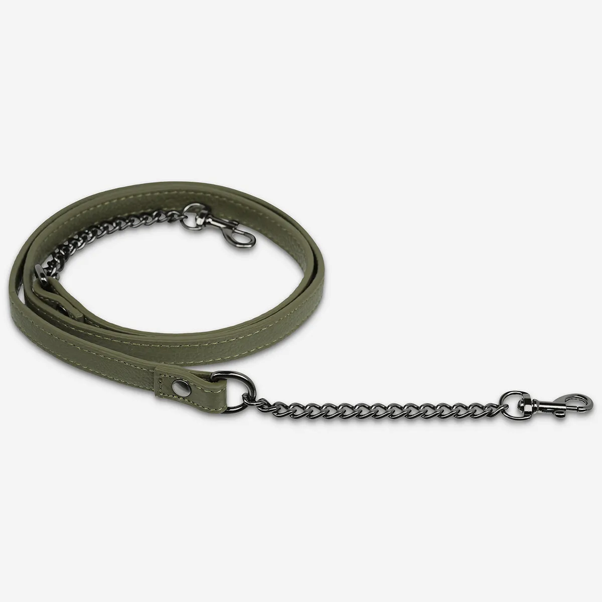 Leather Strap With Chain - Khaki sold by Status Anxiety product image thumbnail 2