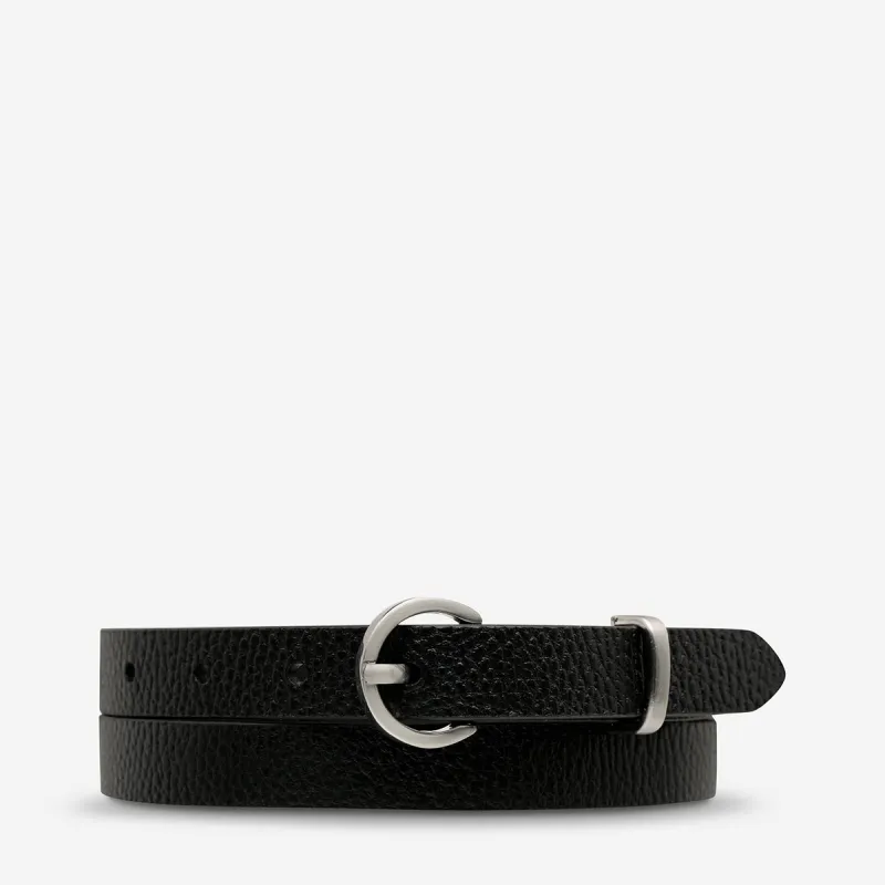 Happens All The Time Belt - Black/Silver made by Status Anxiety